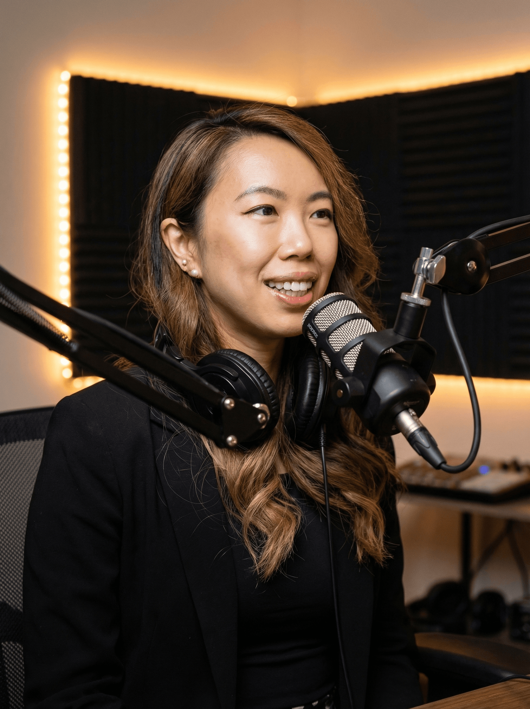 Dr. Hillary Lin speaking and building