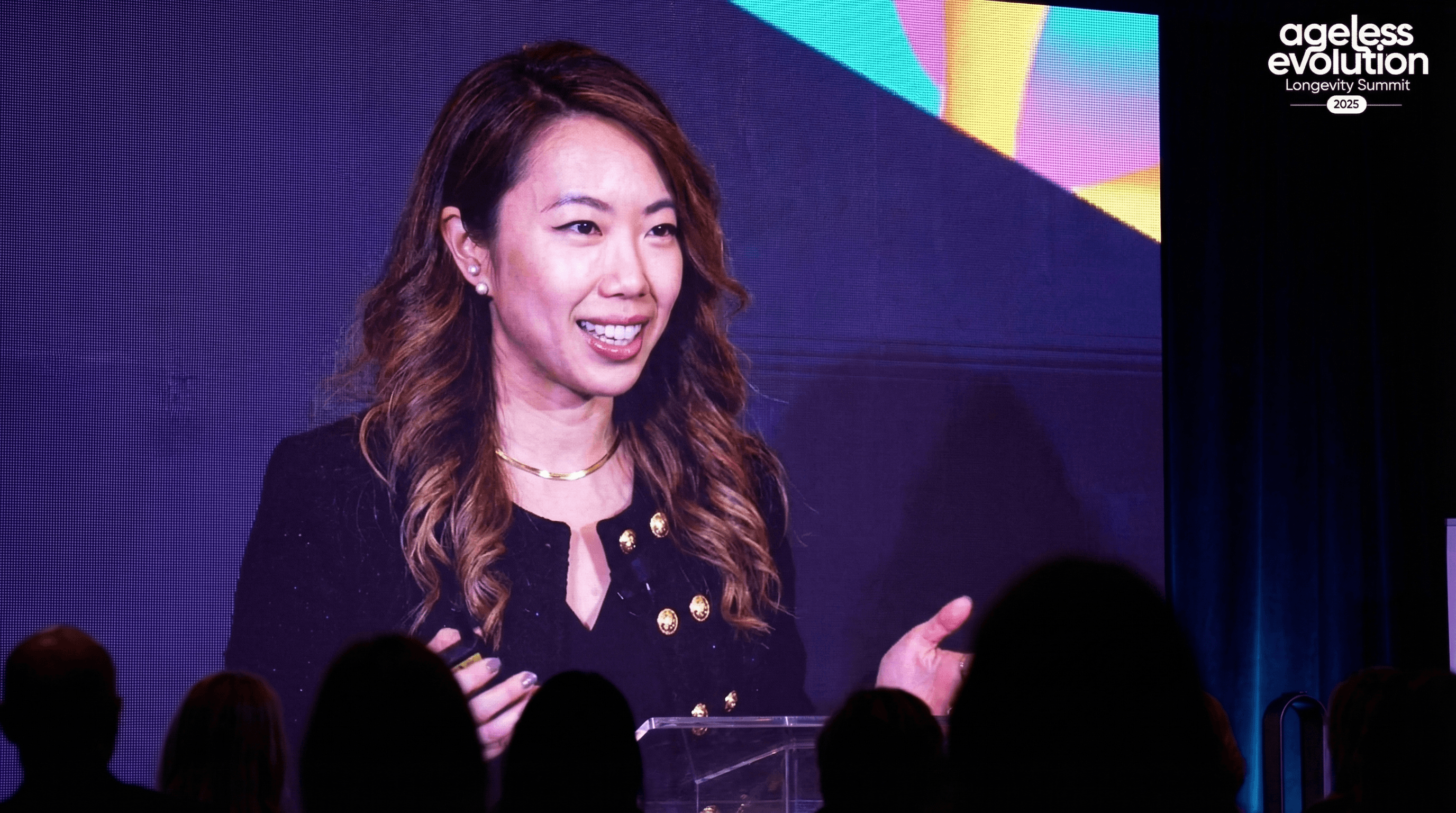 Hillary Lin at Ageless Evolution Longevity Summit