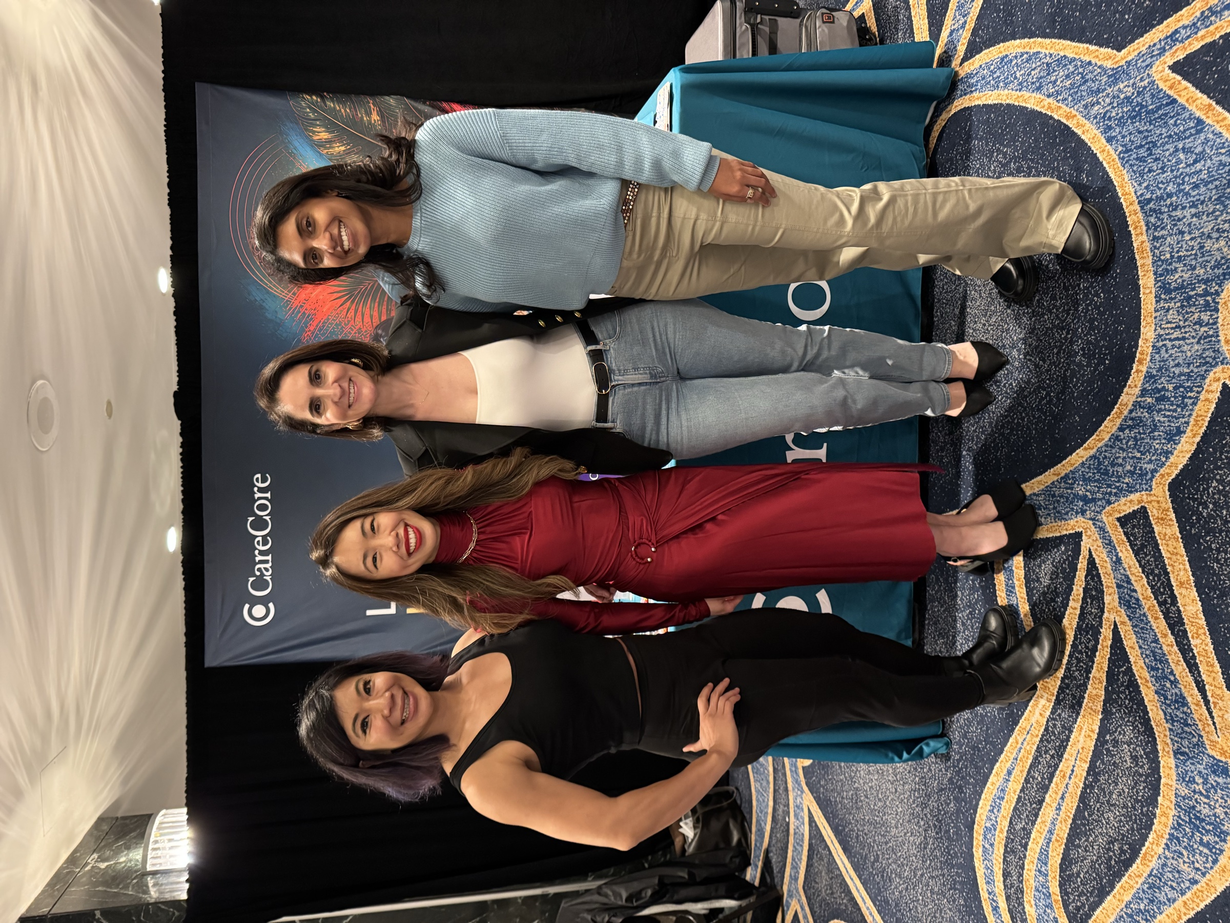 Hillary and colleagues at the CareCore booth during Livelong