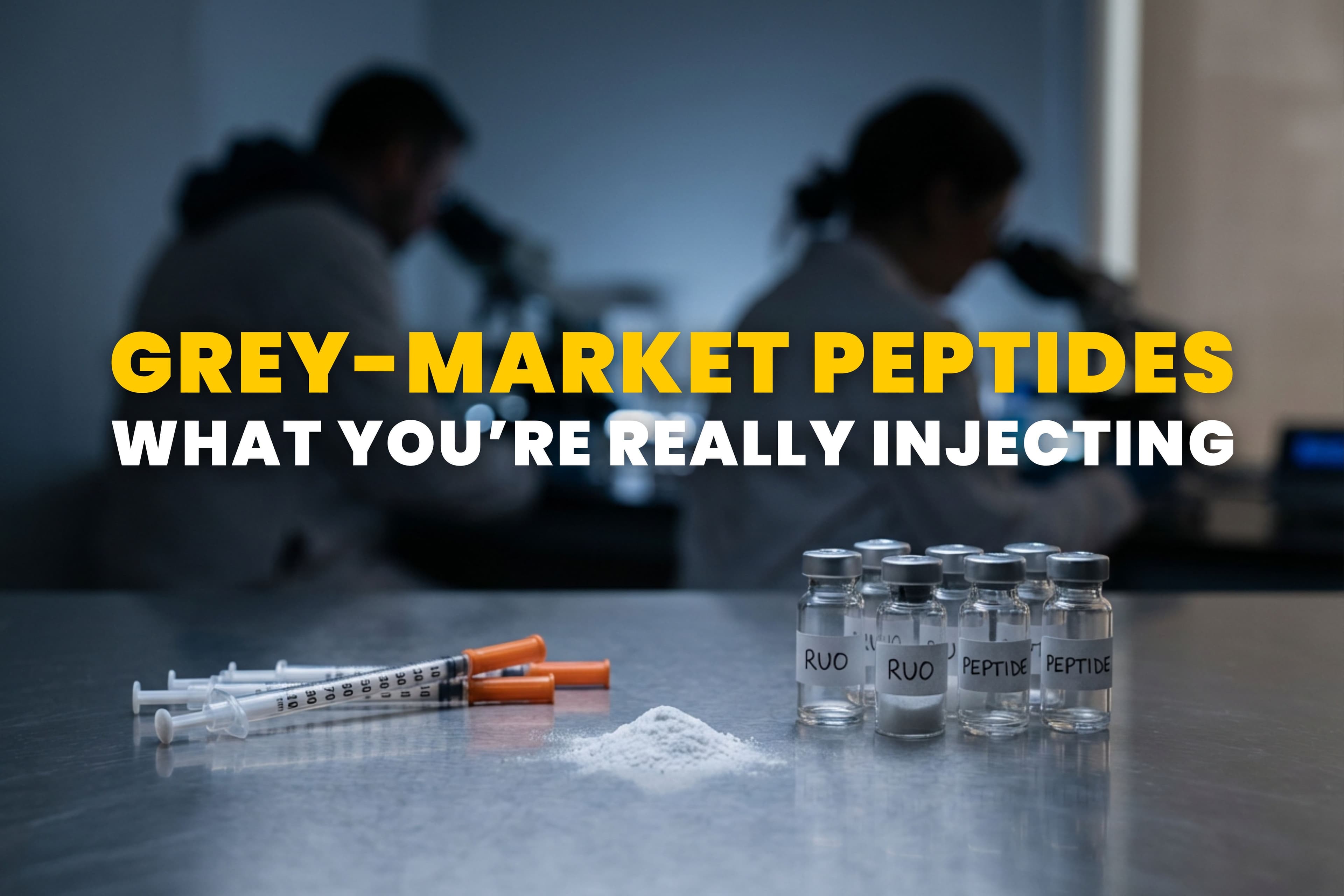 Dr. Hillary Lin breaks down why '99% pure' grey market peptide labels don't guarantee safety or legality for consumers