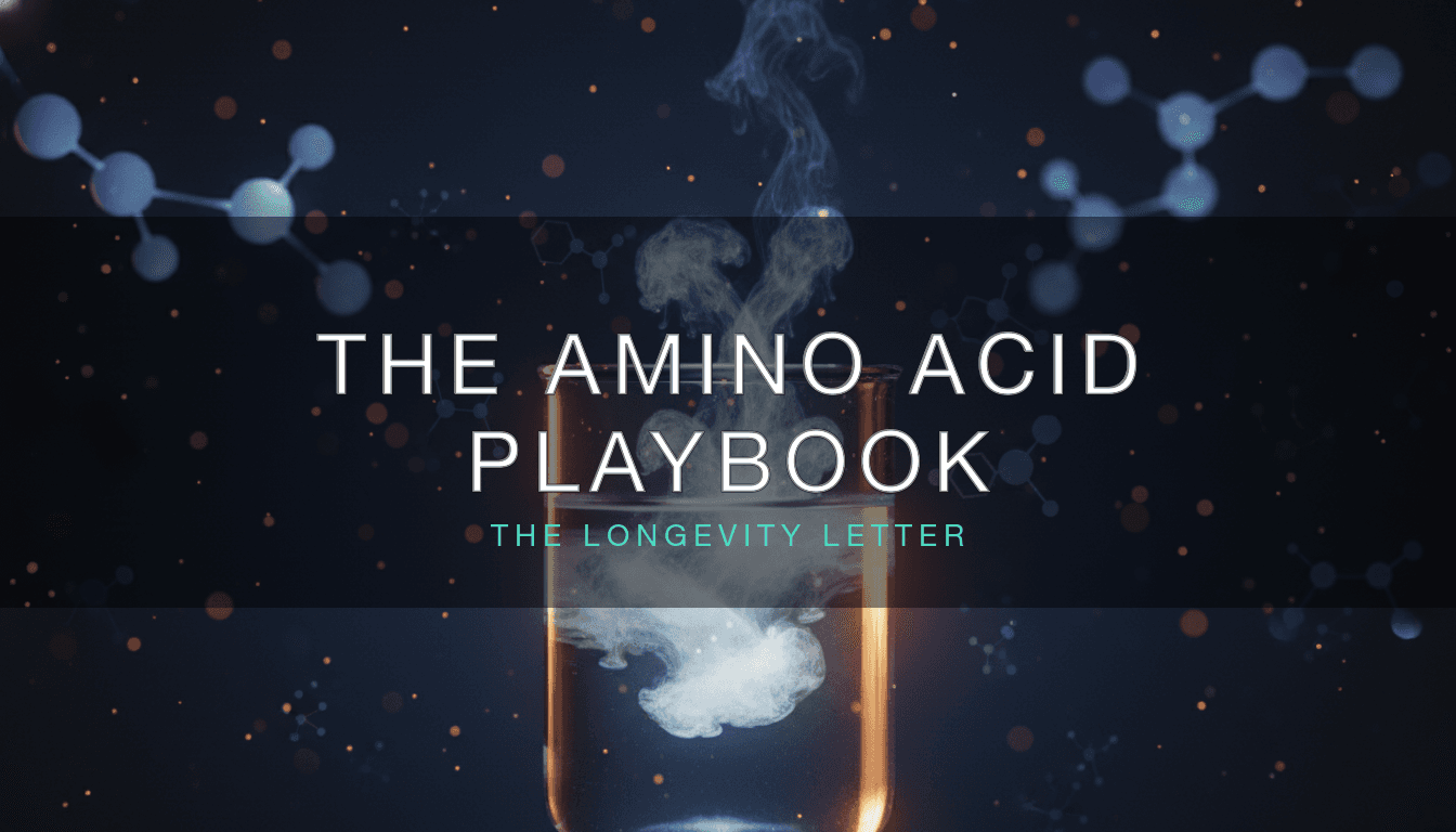 Peptides get the hype. These amino acids get the results. - health and longevity article by Dr. Hillary Lin